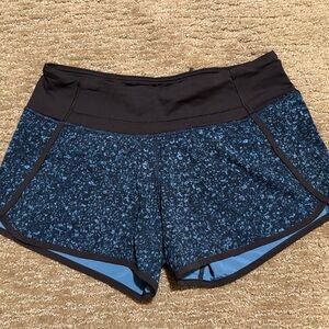 Lululemon Black and Blue Shorts